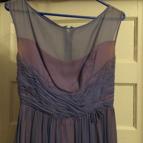 Stunning Vintage 1950s Dress in Periwinkle - Picture 2 of 11